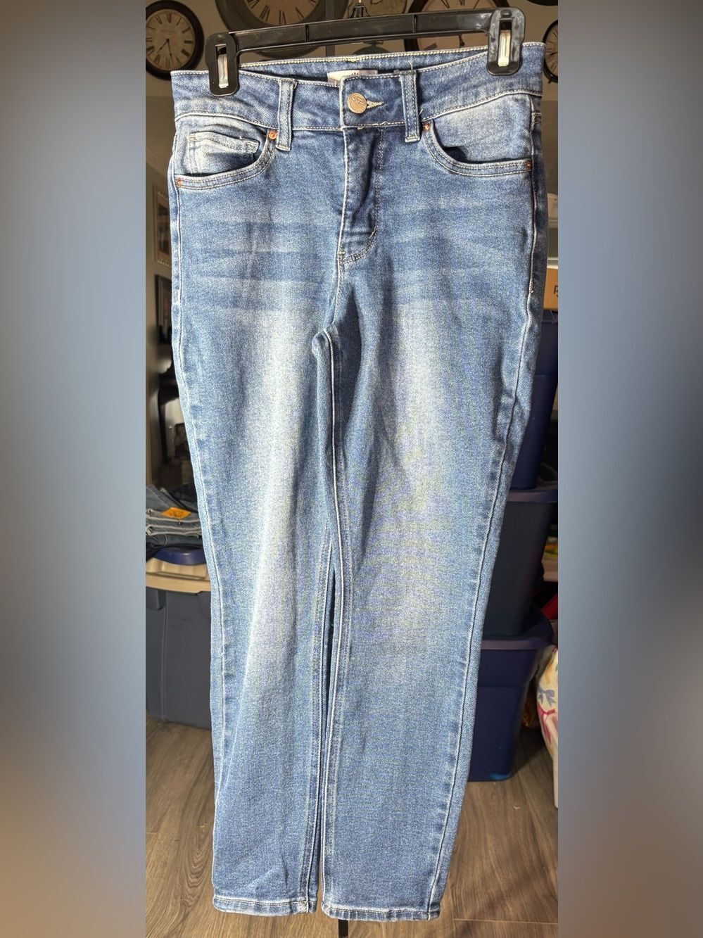 Light Blue Women’s Jeans Petite High Rise Skinny Size 8P EPC
